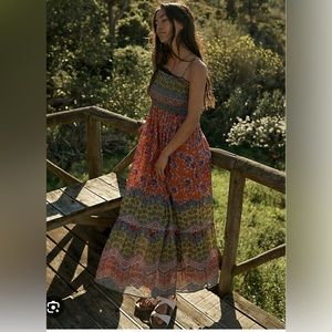 Anthropologie Smocked Sleep Dress anthro Maxi dress smocked maxi dress